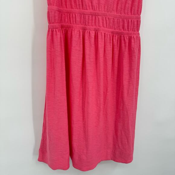 Nation LTD | Pima Cotton Tank Dress in Flamingo Pink S - Picture 7 of 11
